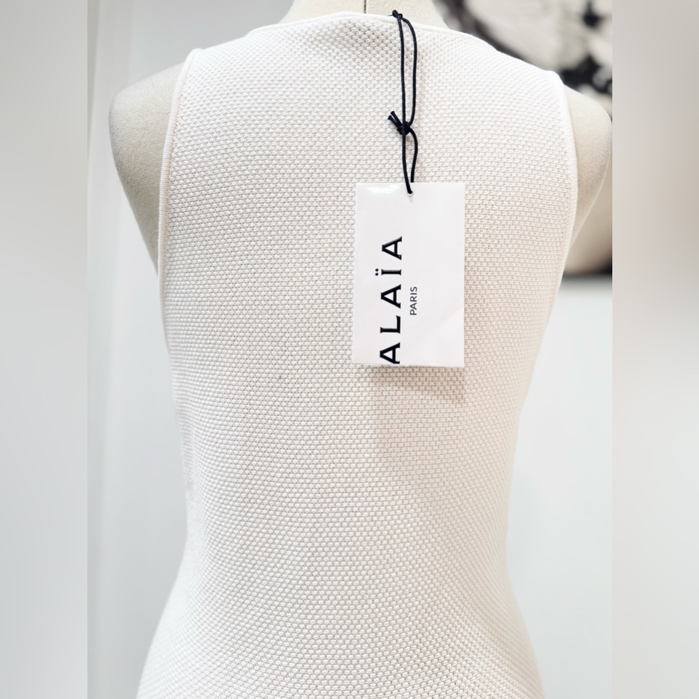 ALAIA Skater cotton lace mini dress - Picture 8 of 11